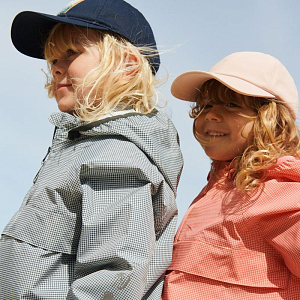 Анорак технологичный Wheat, красная клетка